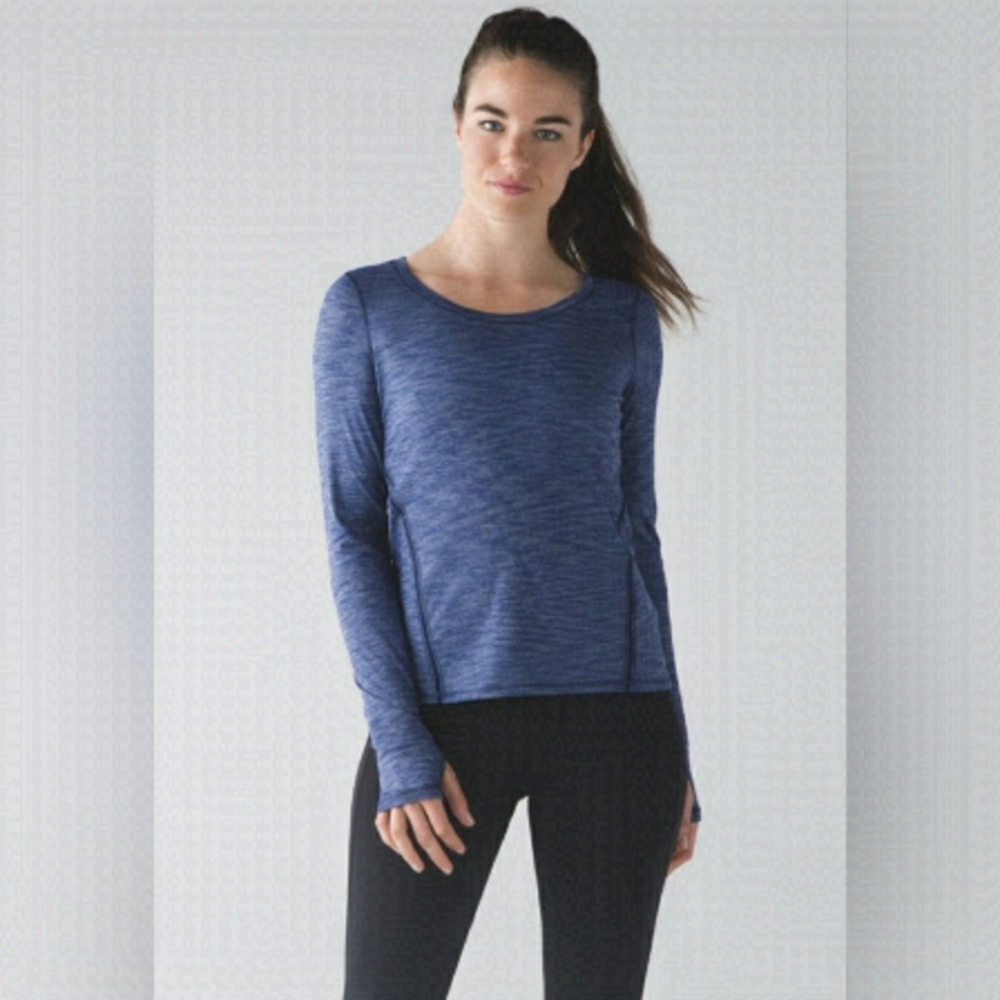 lululemon athletica Blue Long Sleeve Top